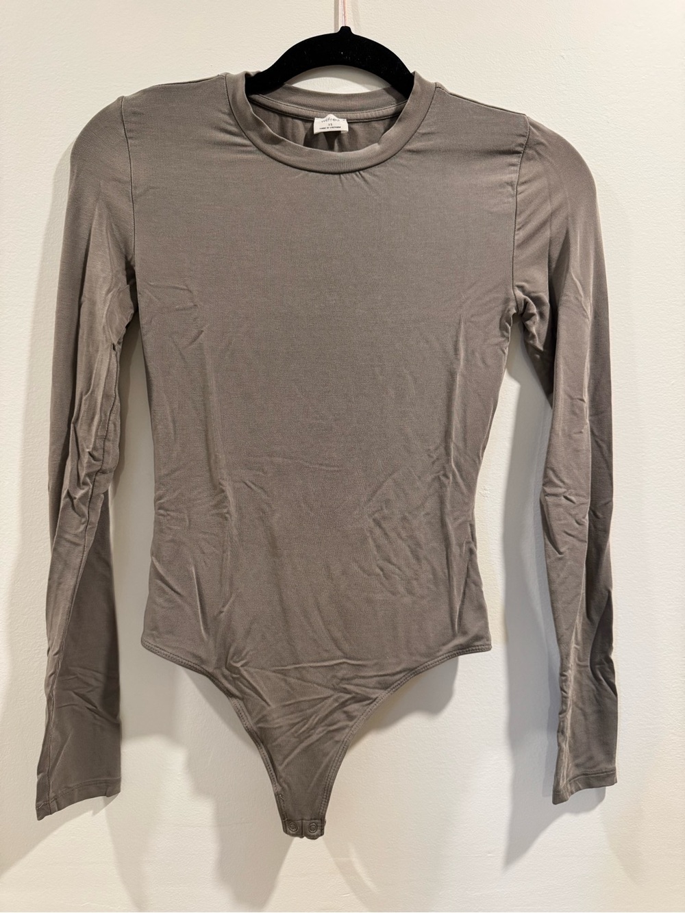 Wilfred Long-Sleeve dark olive Crewneck Bodysuit xs